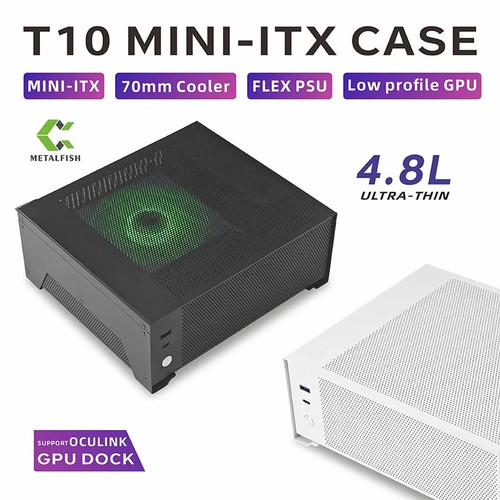 Case mini itx metalfish - case,