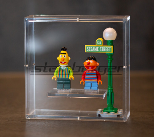 Minifigure vetrina case incl